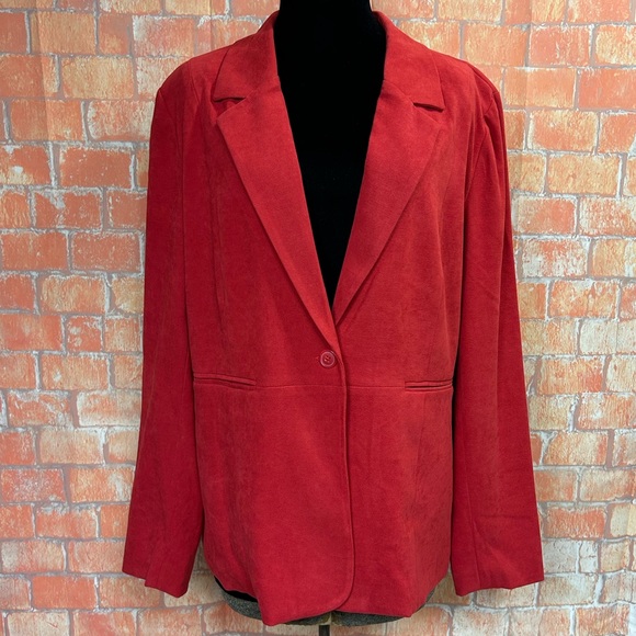 Denim&Co Jackets & Blazers - Denim & Co Soft Chamois Blazer